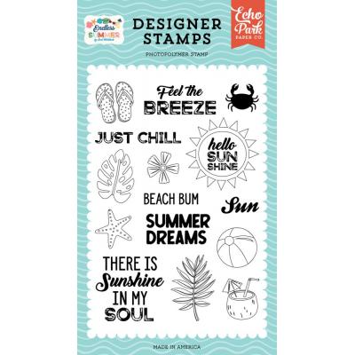 Echo Park Endless Summer Clear Stamps - Feel The Breeze